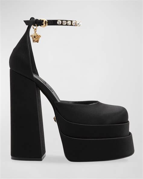 versace platform heels open toe